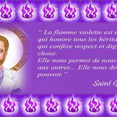 L'initiation de la Flamme Violette Cosmique du Maitre Ascensionné Saint Germain et de Sananda Le Christ. - Les 12 Éveillés Sacré Christiques.