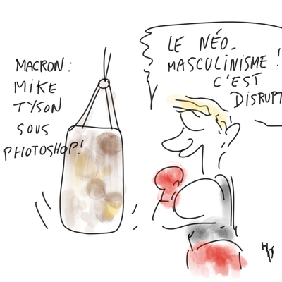 Macron boxeur
