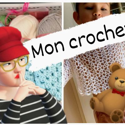 Cardigans hexagones enfant au crochet ni