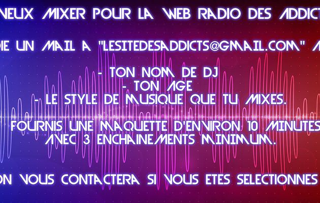 Mix sur la Web Radio des Addicts !