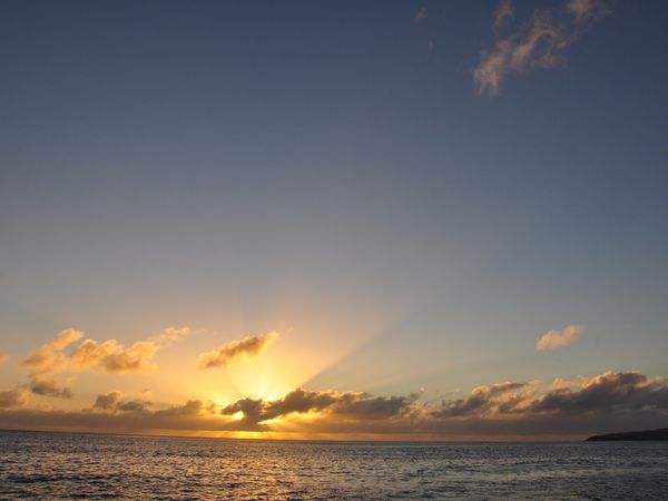 Lever de soleil sur Rodrigues