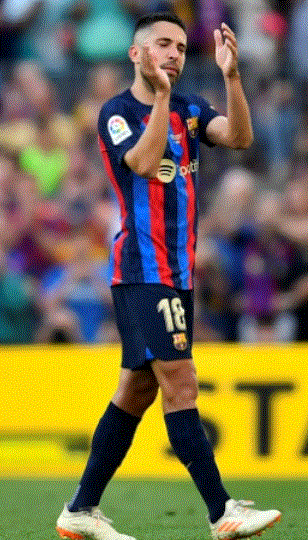 L'ancien joueur du FC Barcelone Jordi Alba