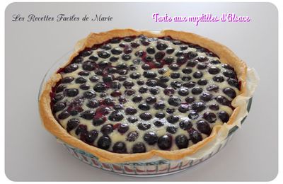 TARTE AUX MYRTILLES D'ALSACE