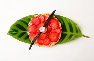 Recette de ma tarte aux fraises au sirop de fraises TAGADA©