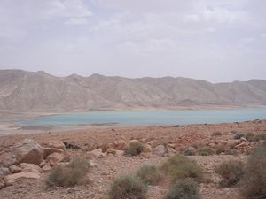 lac de retenue du barrage d'Hassan Addakhil