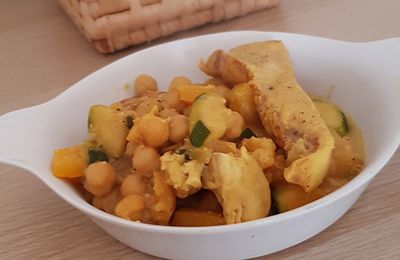 Tajine de Poulet Abricots Coriandre 