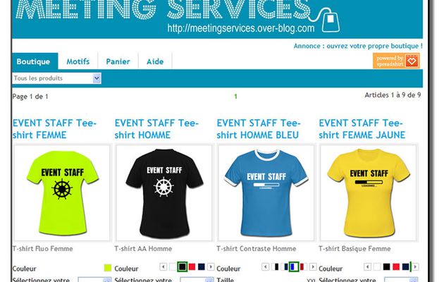 Boutique MeetingServices: Des tee-shirts pour vos équipes