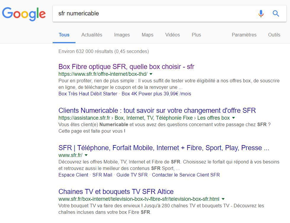 SFR-NUMERICABLE un gros bordel pour le client