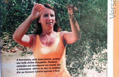Sandrine Marfisi,dans la lignée des oléiculteurs corses