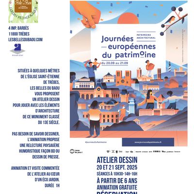 Journées européennes du patrimoine 20 et 21 sept. 2025
