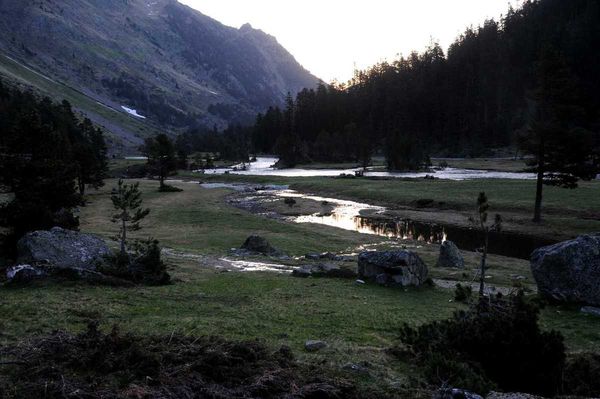 Plateau du Clot au lever du jour