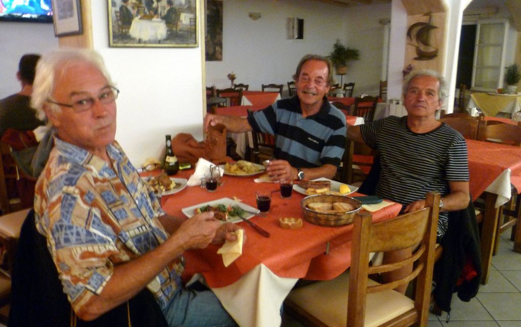 avec Henri, Charles et Claudes, de Volos à Mykonos, début octobre