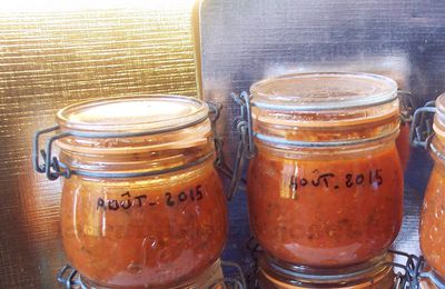sauce tomate maison en conserve