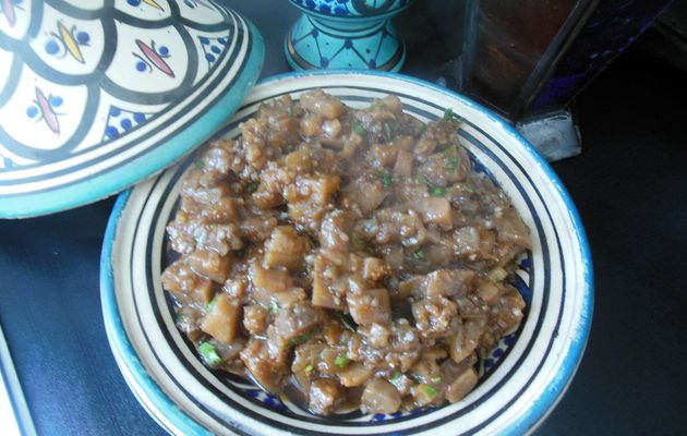 L'aubergine au cumin et coriandre 