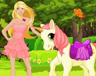 Girlsgogames Games Barbie Unicorn Caring