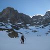 Glacier courbe - Col du vallon de Lanchâtra