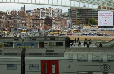 Une gare : Liège Guillemins.