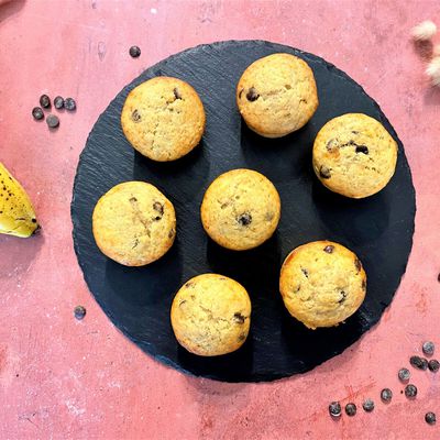 Mini muffins à la banane et aux pépites de chocolat