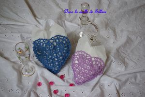 pochettes en forme de coeur