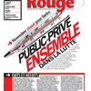 Article dans Rouge sur la réunion publique du 24/10