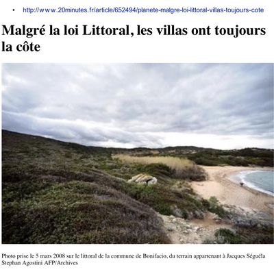 LA LOI LITTORAL TOUJOURS EN QUESTION...