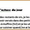 Utiliser les restants de vin...