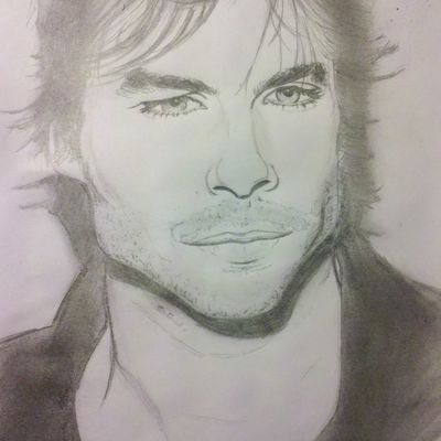 Portrait Ian Somerhalder "the vampire diaries"