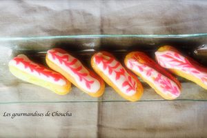 Minis éclairs crème pâtissière vanille / rhum