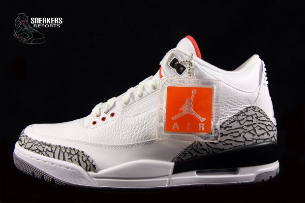 Nike Air Jordan III rétro 2011 White Cément Grey