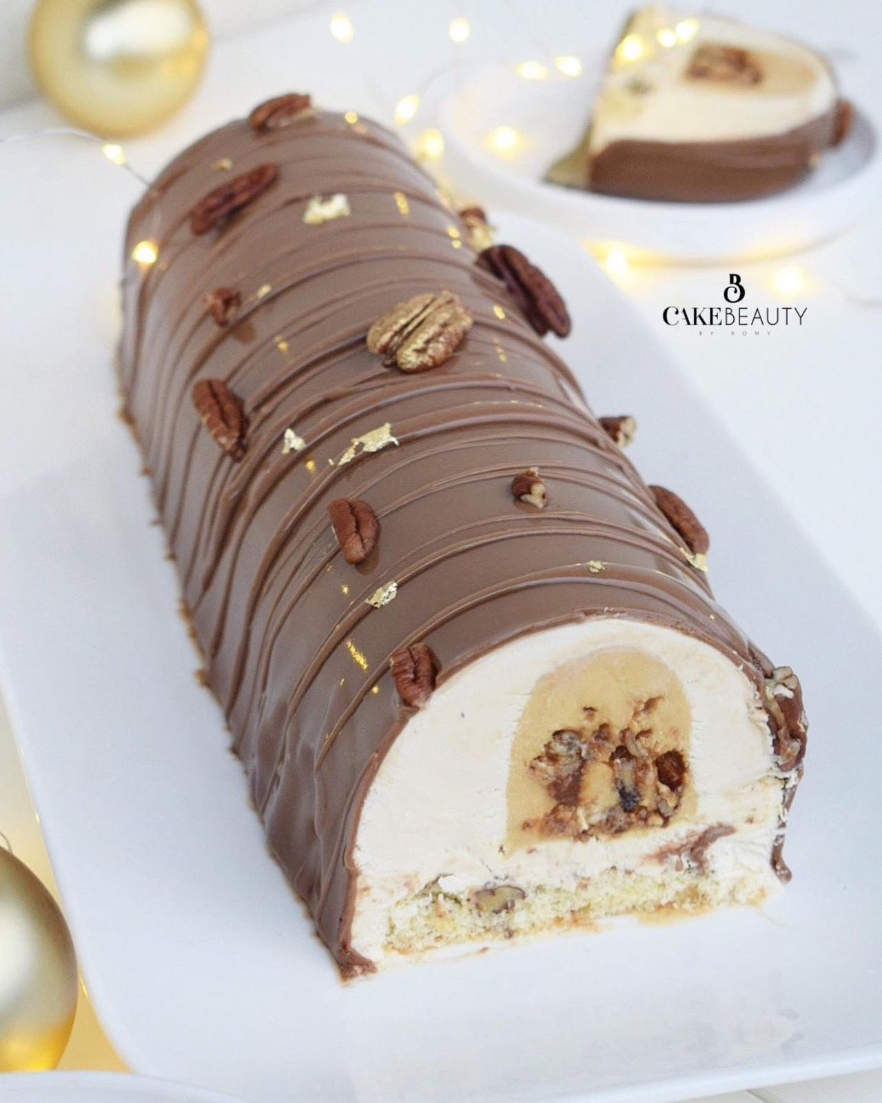 Bûche Caramel, Dulcey & Pécan 