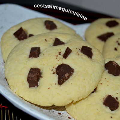 Cookies noix de coco et chocolat
