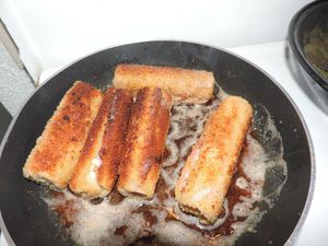 Croque Monsieur roulé pané