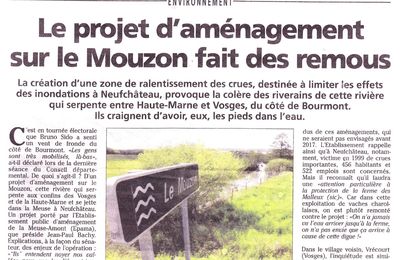 Le projet d'aménagement sur le Mouzon fait des remous (Journal de la Haute Marne)