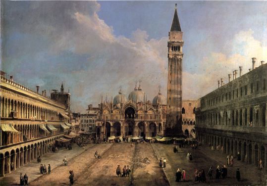 Un jour une oeuvre (33) : Canaletto, Vue de la place Saint-Marc