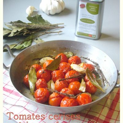 Tomates cerises rôties au four