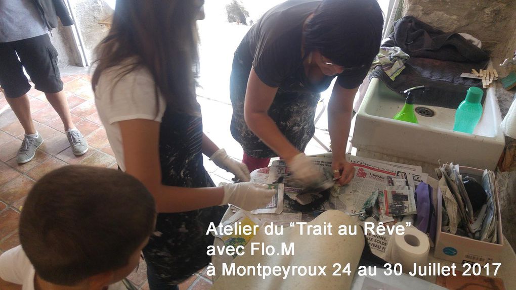 Atelier gravure à Montpeyroux avec Flo.M