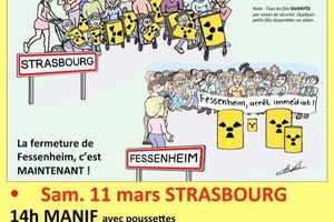 Nucléaire – Fessenheim : Manifestations à Strasbourg et Fessenheim
