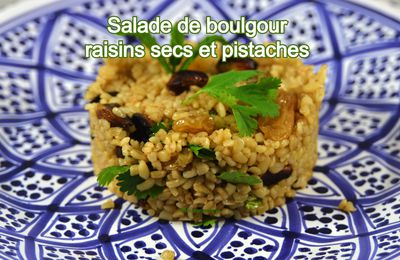 Salade de boulgour aux raisins secs et aux pistaches d'Ottolenghi 