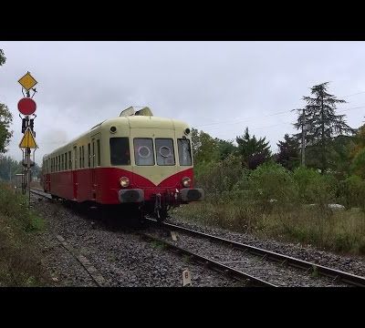 Le dernier voyage de l'X2403 des CFHA de Rodez avec passage par Neussargues, Marvejols, Severac le Château. 