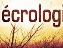 NÉCROLOGIE : 