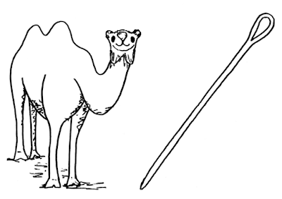 Le chameau et le chas (de l'aiguille)