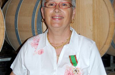 Nicole Germain reçoit la médaille du Mérite agricole