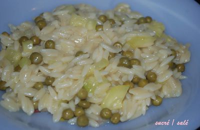 langues d'oiseaux aux courgettes et petits pois