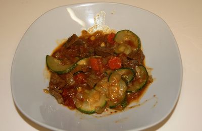 Tajine d'agneau aux courgettes