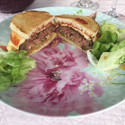 Cheeseburger au pain de mie