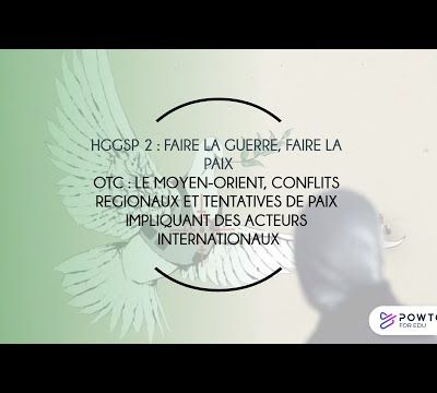 Terminale HGGSP Le Moyen Orient, conflits régionaux et tentatives de paix