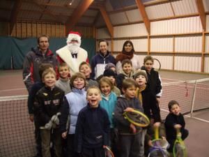 La photo finale avec le Père Noel avant le gouter