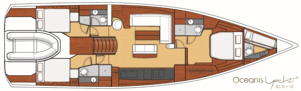 Construction et fiche technique de l'Océanis Yacht 62 de Bénéteau