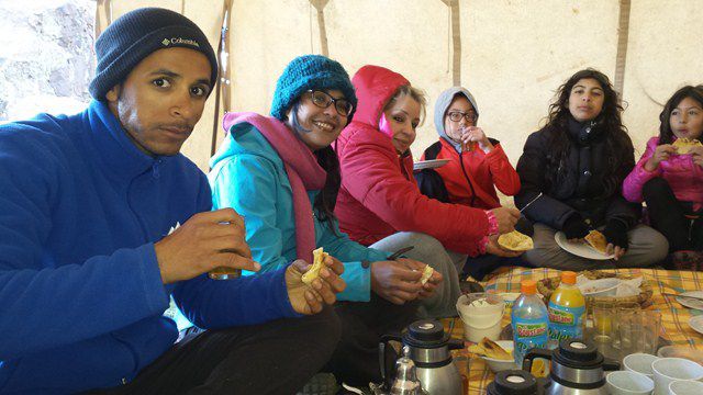 Le premier groupe est parti en éclaireur au bivouac