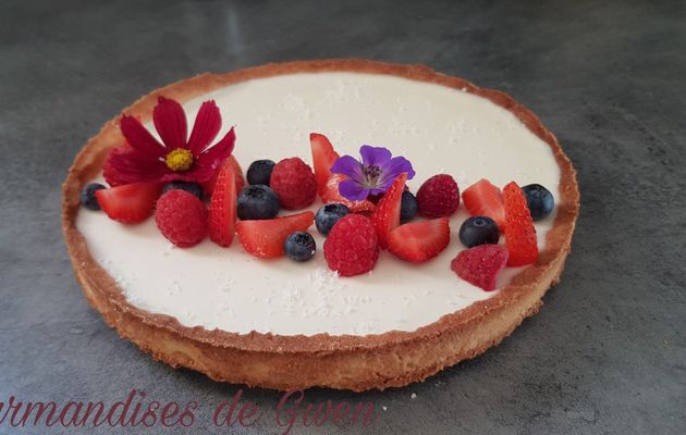 Tarte panna cotta coco